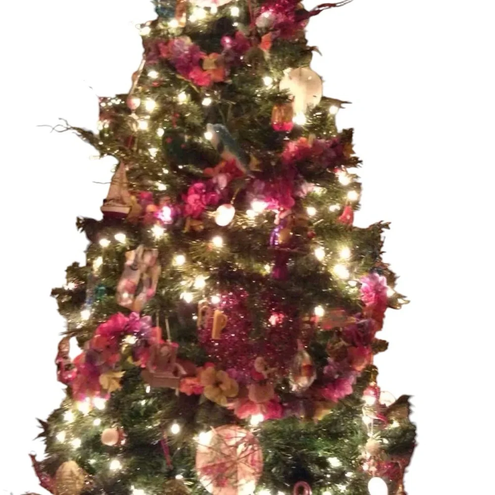 2 Strands of Iridescent  Kringle Cluster Bubble Lights